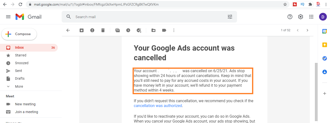 How to get google ads refund